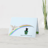 Foxi Moxi Cat's St. Patrick's Day Kaart (Achterkant)