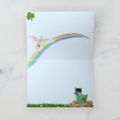 Foxi Moxi Cat's St. Patrick's Day Kaart (Binnen)