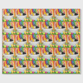 Foxi Moxi - Kat / Kitten Paaswensen Cadeaupapier (Vlak)