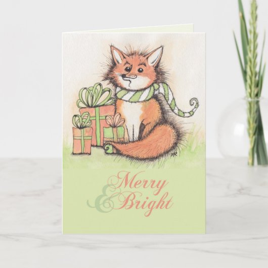 Foxie Holiday Kaart (Voorkant)
