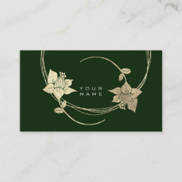 Foxier Gold Floral Lila Cali Green Glam Visitekaartje