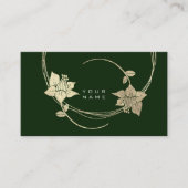 Foxier Gold Floral Lila Cali Green Glam Visitekaartje (Voorkant)