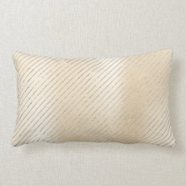 Foxier Gold Metallic Stripes Lines Pearly Creamy Kussen