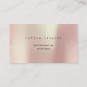 Foxier Gold Roos Roze Blush Parly Floral Glam Visitekaartje (Achterkant)