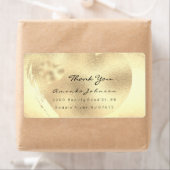 Foxier Titanium Gold Blush Heart Hartelijk dank Etiket (Insitu)