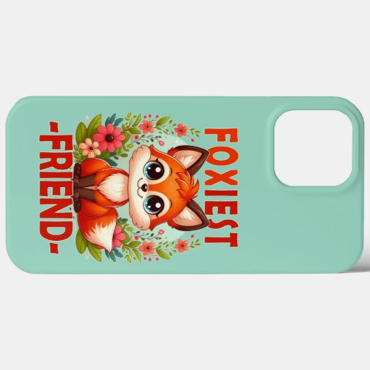 Foxiest Friend woordspeling. Schattigee Baby Fox p Case-Mate iPhone Case (Achterkant (horizontaal))