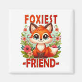 Foxiest Friend woordspeling. Schattigee Baby Fox p Magneet (Voorkant)