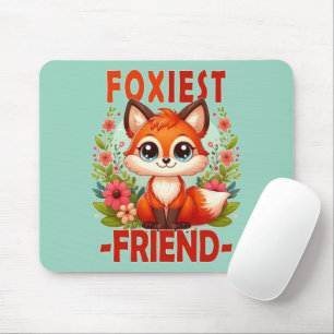 Foxiest Friend woordspeling. Schattigee Baby Fox p Muismat