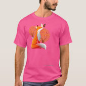 Foxination Natuur Herfst met Vos en Vlinders T-shirt (Voorkant)