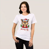 Foxmas Joy Tri-Blend Shirt (Voorkant volledig)
