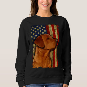 Foxred Labrador Retriever US Flag Fox Red Labrador Trui