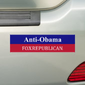Foxreprepublian Anit-Obama Bumpersticker (Op auto)