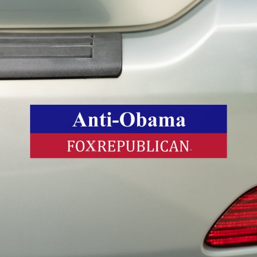 Foxreprepublian Anit-Obama Bumpersticker (Op auto)