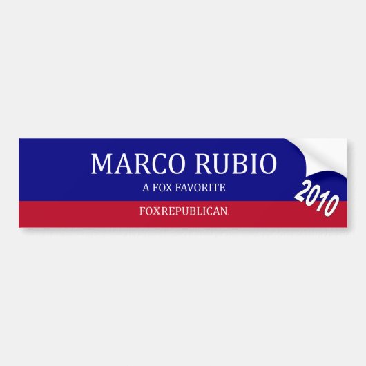 Foxrepublican Marco Rubio Bumpersticker (Voorkant)