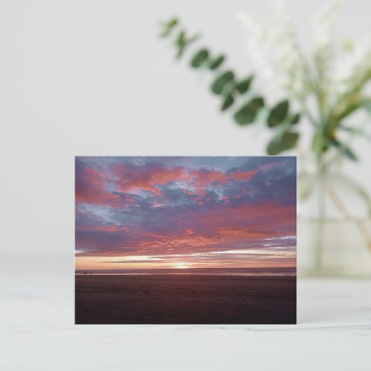 Foxton Beach Sunset Briefkaart (Staand voorkant)