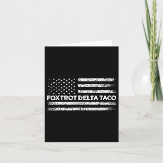 Foxtrot Delta Taco Trump haalt altijd kippen uit T Kaart (Voorkant)