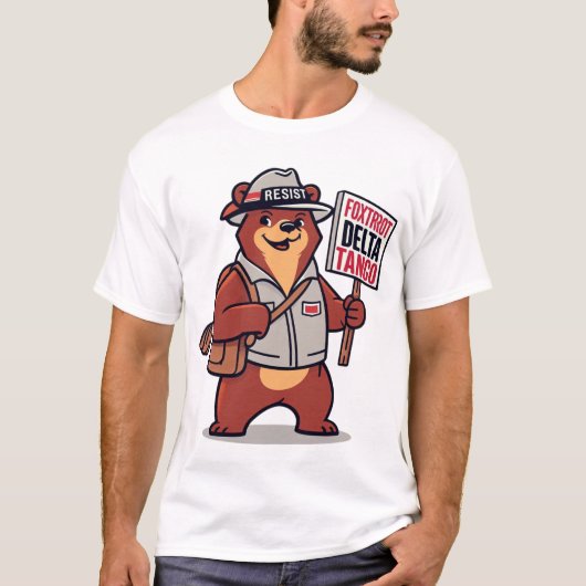 Foxtrot Delta Tango Beer Funny T-shirt (Voorkant)