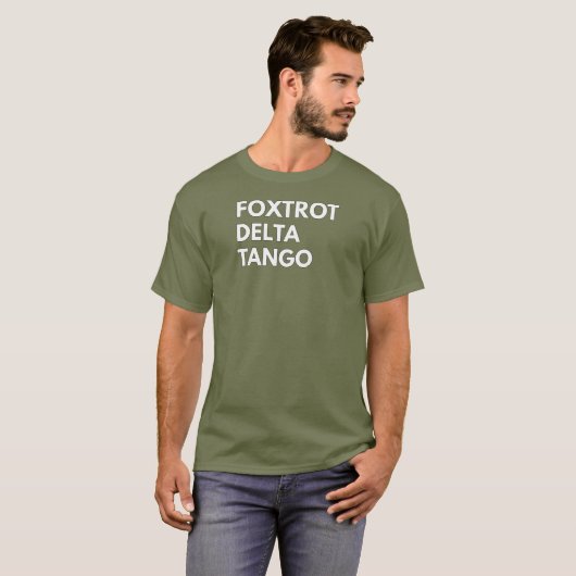 FOXTROT DELTA TANGO FDT T-SHIRT (Voorkant volledig)