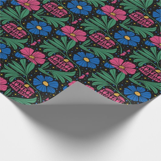 Foxtrot Delta Tango Flower Boho Cadeaupapier (Hoek)