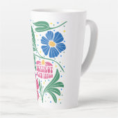 Foxtrot Delta Tango Flower Boho Latte Mok (Rechterhoek)