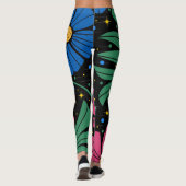 Foxtrot Delta Tango Flower Boho Leggings (Achterkant)