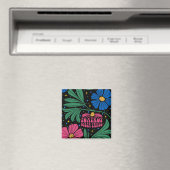 Foxtrot Delta Tango Flower Boho Magneet (Insitu (Vaatwasser))