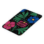 Foxtrot Delta Tango Flower Boho Magneet (Linkerzijde)