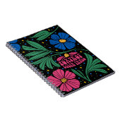 Foxtrot Delta Tango Flower Boho Notitieboek (Rechterzijde)