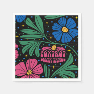 Foxtrot Delta Tango Flower Boho Servet