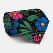 Foxtrot Delta Tango Flower Boho Stropdas (Opgerold)