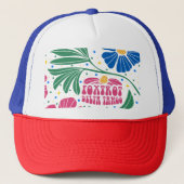 Foxtrot Delta Tango Flower Boho Trucker Pet (Voorkant)