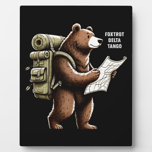 Foxtrot Delta Tango Funny Beer Fotoplaat (Voorkant)