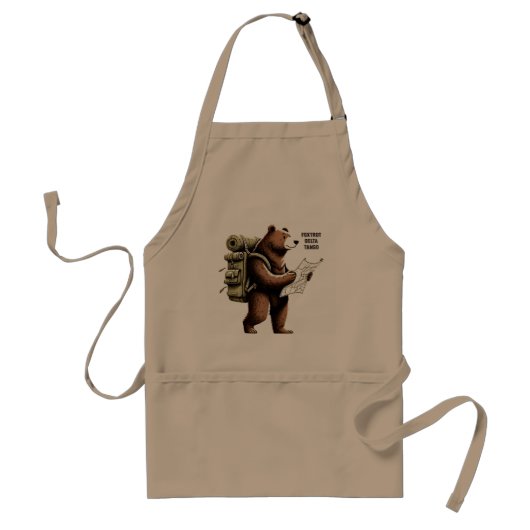 Foxtrot Delta Tango Funny Beer Standaard Schort (Voorkant)