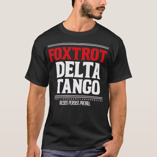 Foxtrot Delta Tango Funny Smokey Beer T-shirt (Voorkant)
