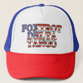 Foxtrot Delta Tango Patriotic Trucker Pet (Voorkant)