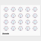 Foxtrot Delta Tango Ronde Sticker (Vel)