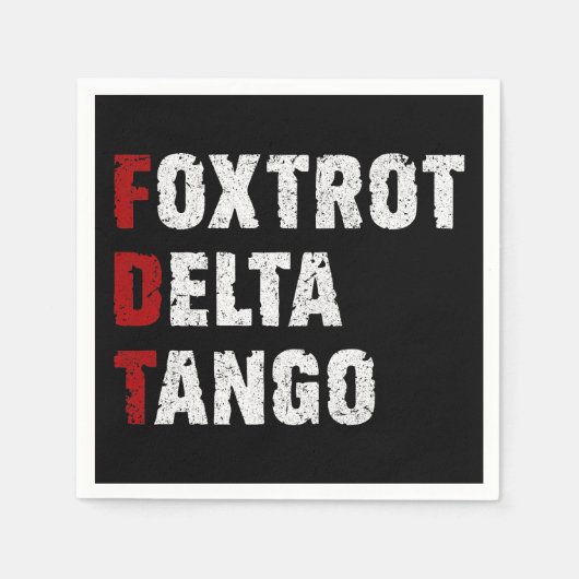Foxtrot Delta Tango Servet (Voorkant)