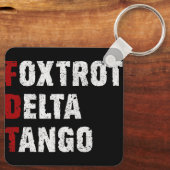 Foxtrot Delta Tango Sleutelhanger (Achterkant)