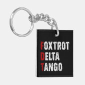 Foxtrot Delta Tango Sleutelhanger (Voorkant Links)