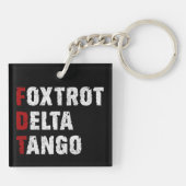 Foxtrot Delta Tango Sleutelhanger (Achterkant)
