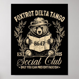 Foxtrot Delta Tango Social Club Alleen jij kunt he Poster