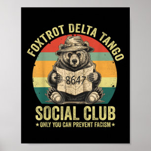 Foxtrot Delta Tango Social Club Bescherm onze nati Poster