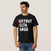 Foxtrot Delta Tango T-shirt (Voorkant volledig)