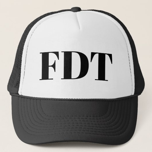 Foxtrot Delta Tango Trucker Hat Pet (Voorkant)