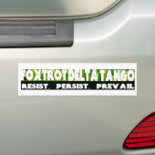 FOXTROT DELTA TANGO - Weerstaan, volhouden, preval Bumpersticker (Op auto)