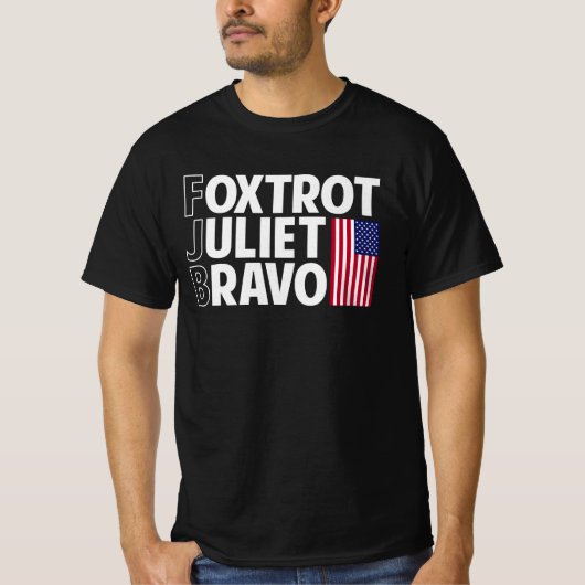foxtrot juliet bravo t-shirt (Voorkant)