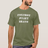 FOXTROT JULIET BRAVO T-SHIRT (Voorkant)