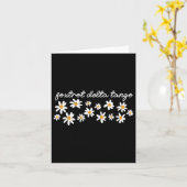 Foxtrot Tango Delta Groovy Retro Grappig Kaart (Gele Bloem)
