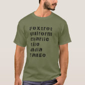 Foxtrot, Uniform, Charlie, Kilo, India, Tango T-Sh T-shirt (Voorkant)