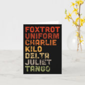 Foxtrot Uniform DJT Kaart (Gele Bloem)